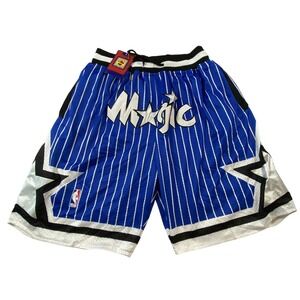 Just Don Orlando Magic 1992-93 NBA Hardwood Classics Mesh Shorts Blue Mens XXL